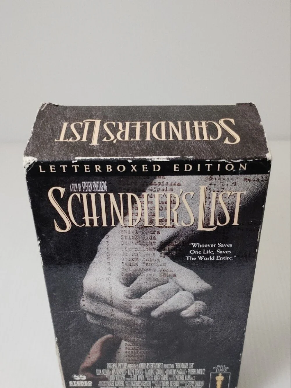 12 For $8 Schindler's List Letterboxed Edition VHS Set - Black